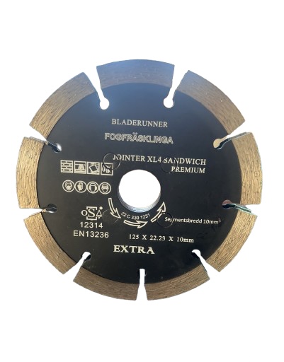 Premium Sandwich Fugefræseklinge XL – 125mm