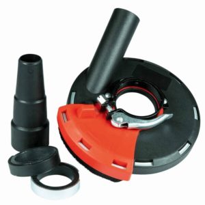 Støvskærm til diamantslibekop 125 mm – visning af hele sættet